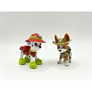 Paw Patrol Figures Tracker + Marshall Jungle Rescue Replacement Toy Figure Lot